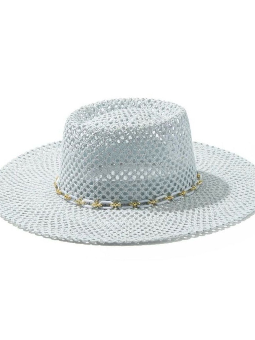 Kendra Scott Marlowe Paperclip Chain Band Hat - Light Blue